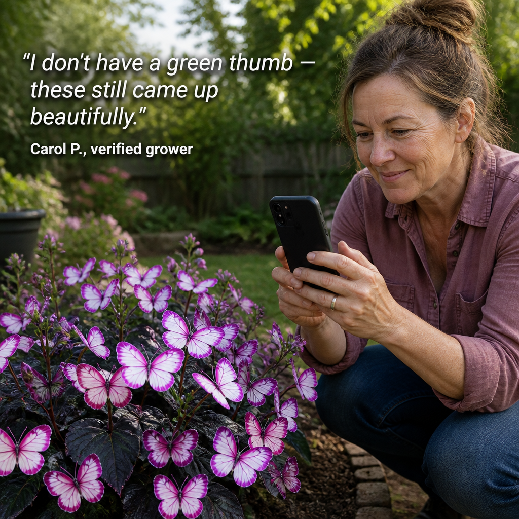 Graines de fleurs « Butterfly Bloom » MoonBliss — Cultivez des fleurs en forme de papillon qui feront s’arrêter et regarder tout votre quartier — Lamylie